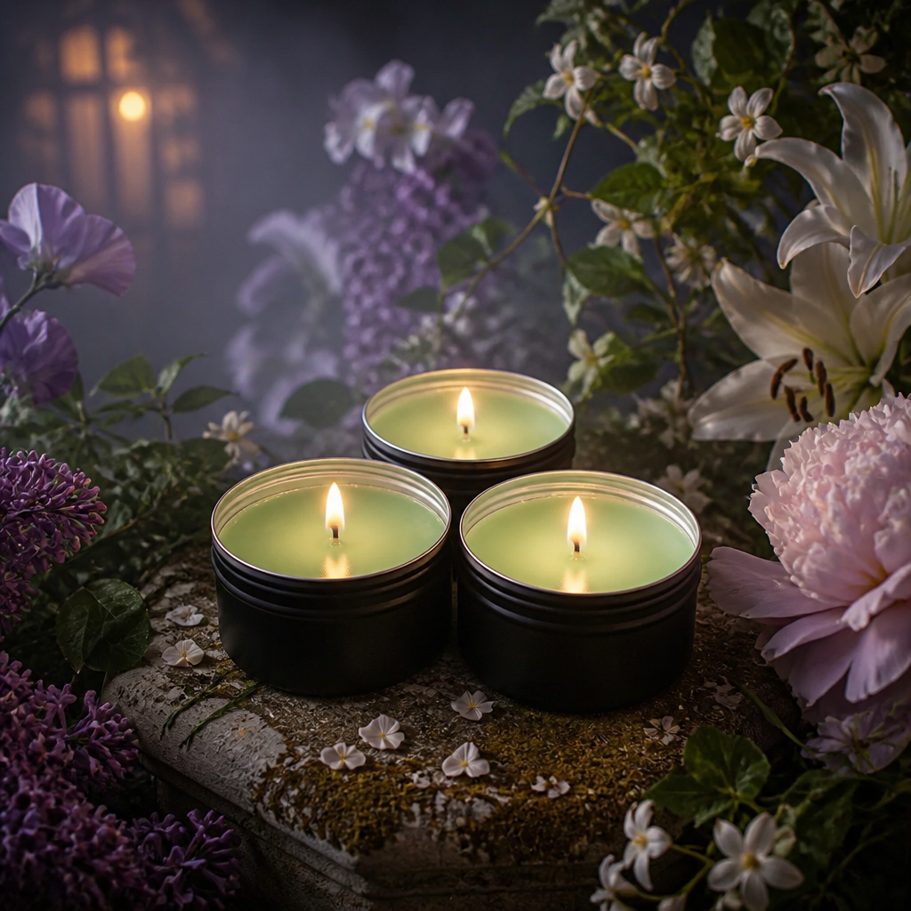 Secret Garden Candle Tin