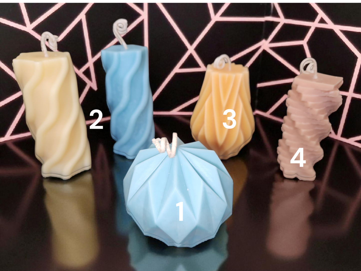 Pillars - Geometric Style 1 & Style 2 (set of two)