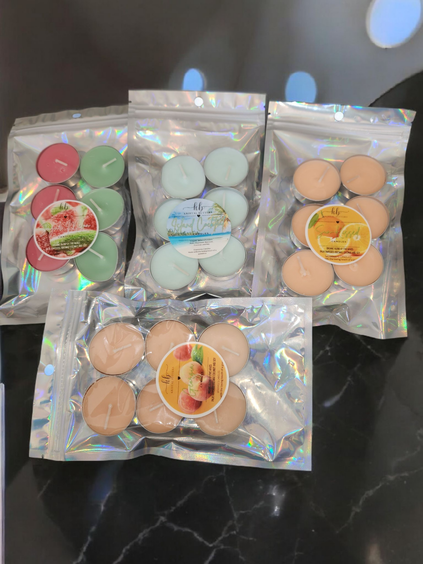 Tea Light Candles, Tin Candles, and Wax Melts
