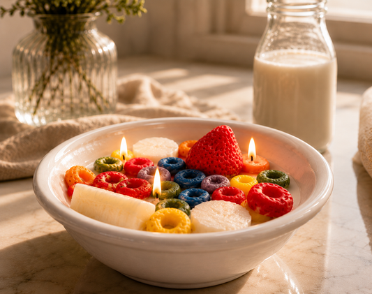 Saturday Morning Cereal Bowl Candle
